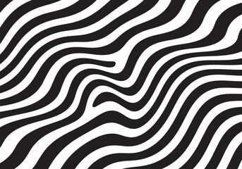 abstract wavy pattern black and white background