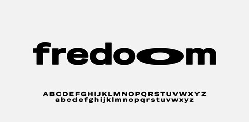 Minimalist bold font. Suits for any graphic design needs. Come in an edirable vector. Lettering alphabet typography.