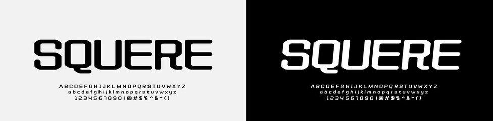 Modern Bold Font. Editable vector, regular and italic style. Typography, lettering, alphabet, number, and symbol. Logo design, Movie, Fantasy, Sci-Fi, Action.