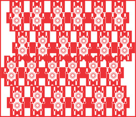 seamless pattern with star shapes