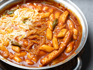Tteokbokki  ,Spicy Stir fried Rice Cake
