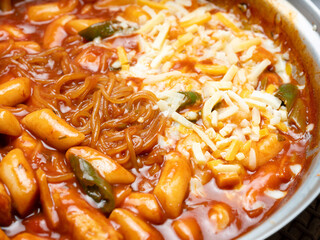 Tteokbokki  ,Spicy Stir fried Rice Cake
