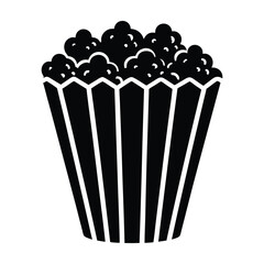 Assorted popcorn containers including a classic red and white striped box, a glass, and a sleek black box, perfect for movie night snacks.