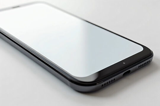 Realistic models smartphone with transparent screens. Smartphone mockup collection. Device front view. 