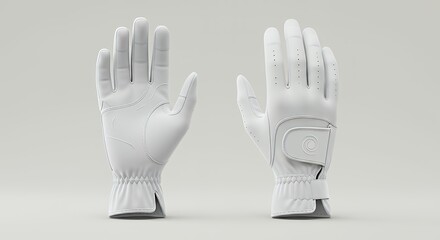 White golf glove