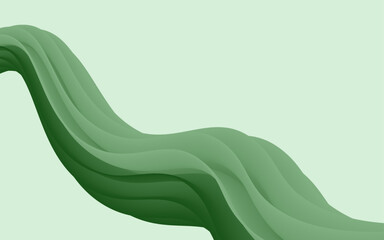 green waves background