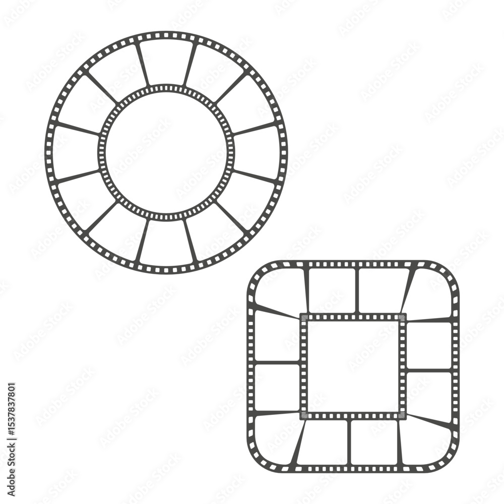 Poster cog ring shape. square gear component. mechanical vector icon. clean layout symbol.