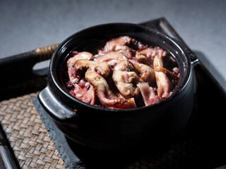 Mushroom cauldron rice, Korean food