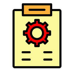 Task Accomplishment Vector Filled Icon Design