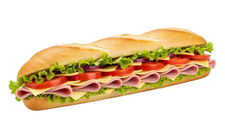 Delicious sub sandwich photography