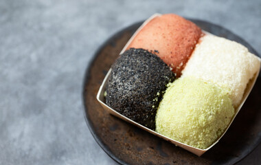 Korean traditional food rice cake