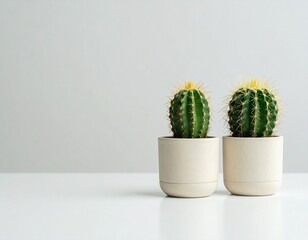 サボテンの鉢植え