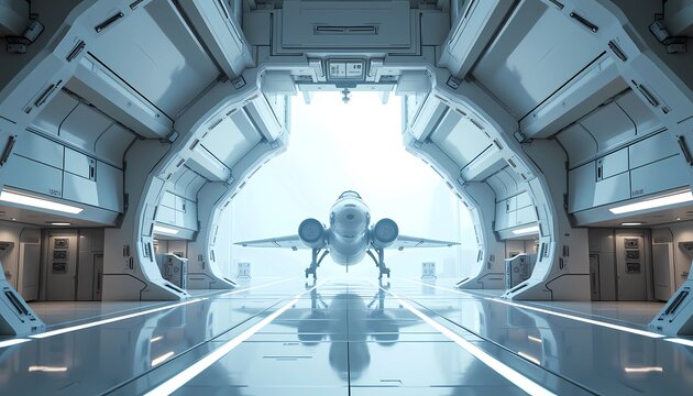 Experience the thrill of space travel with this captivating spaceship background 4k image that showcases advanced technology and cosmic wonders.