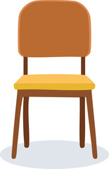 wooden chair isolated on white