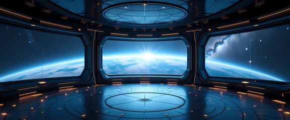 This Stunning Spaceship Background Image