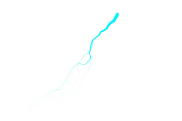 Glowing Bolt Energy Trail with Transparent Effect