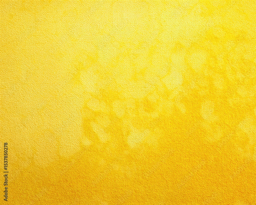 Poster grunge halftone summer pattern with lemon yellow spray paint and subtle grain texture on kraft paper