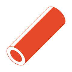 red cylinder 3d shape element