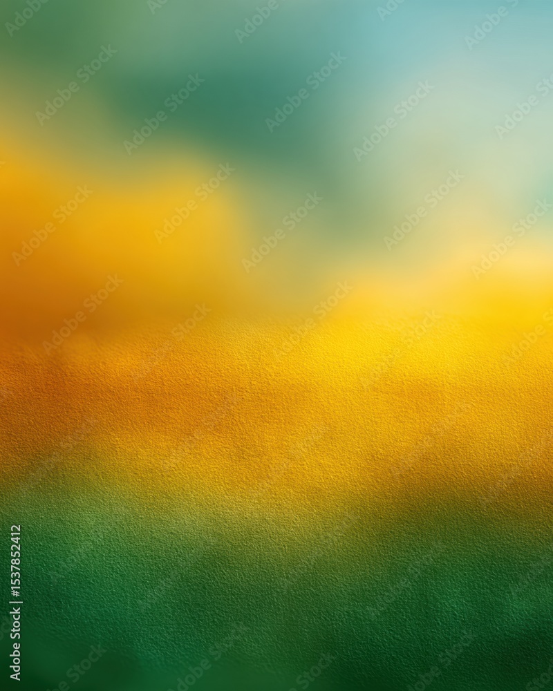 Poster Smooth Gradient Background with Warm Golden Yellow to Deep Forest Green Transition for Eco-Inspired Wellness and Modern Digital Branding