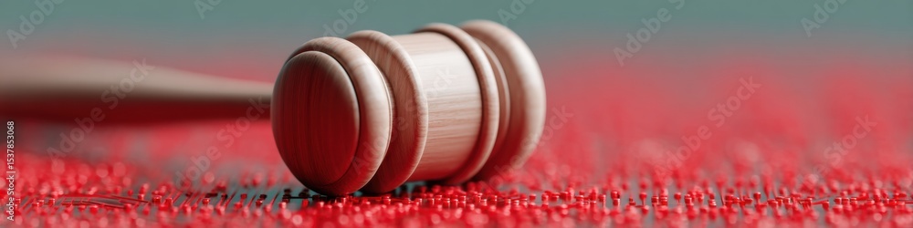 Poster Digital Regulatory Framework Concept with Judges Gavel and Cyber Protection Shield on Circuit Board Background for Legal Compliance and Data Security