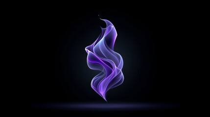 Graceful Purple Smoke Flow