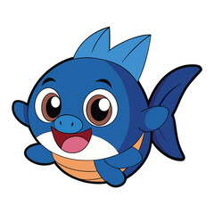 Fish icon vector set isolated on white background. food illustration sign collection.