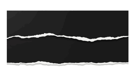 Torn Black Paper Reveal - Abstract Design Element