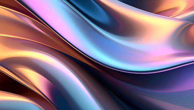 Fondo estilo met&aacute;lico iridiscente con ondas y acabado tornasol