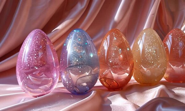 crystal yoni egg in pastel colors