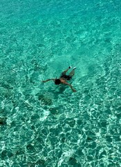 snorkeling in the sea