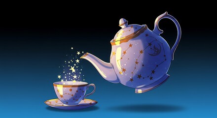 Celestial Tea: A Nighttime Infusion of Stars