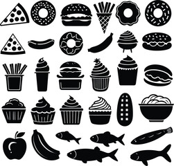 Delicious Pizza Slices Arranged in a Circle with a Black Frame