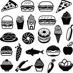 Delicious Pizza Slices with Basil and Tomatoes Framed by Black Geometric Shapes