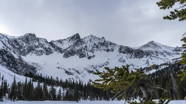 Crazy Mountains Big Timber Canyon timelapse 