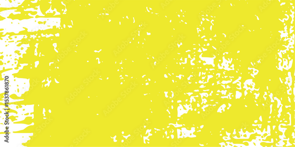 Poster a unique textured design with a yellow backdrop and white splattered elements hinting at the concept