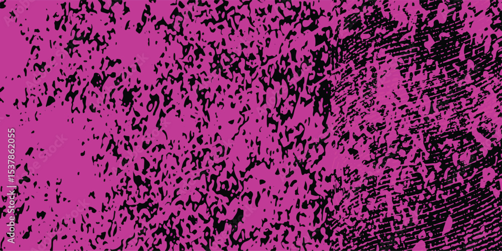 Aufkleber abstract background in vibrant magenta with black textures and patterns creating a dynamic and styli