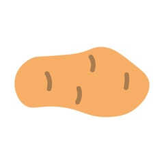 Obraz premium Potato Vector Flat Icon Design