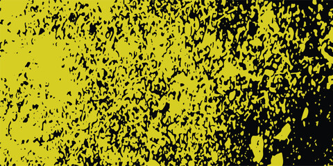 Abstract grunge texture in yellow and black showing a chaotic organic pattern suitable for modern background designs