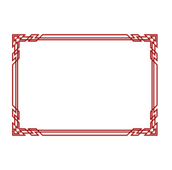 red rectangle border frame ...
