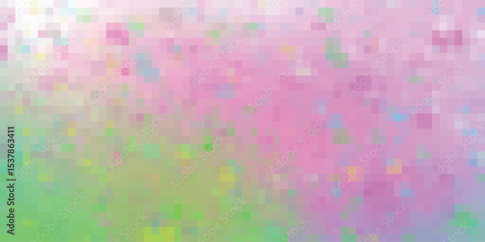 Poster abstract pixelated background in pastel colors creating a soft and dreamy design with gradient effec