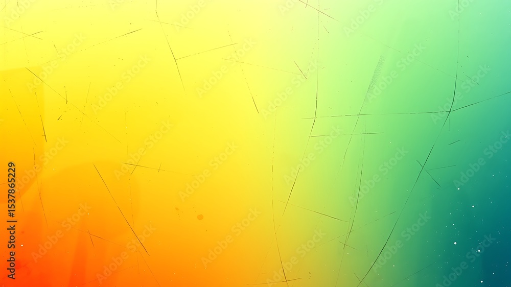 Poster gradient background with scratchy texture featuring yellow orange and green color tones