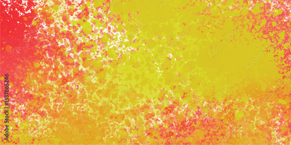 Aufkleber vibrant abstract background with textured splatter in a gradient of yellow orange and red colors for