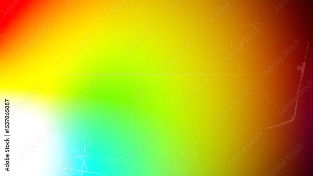 Poster vibrant abstract background displaying a gradient of colors with scratches and a horizontal line