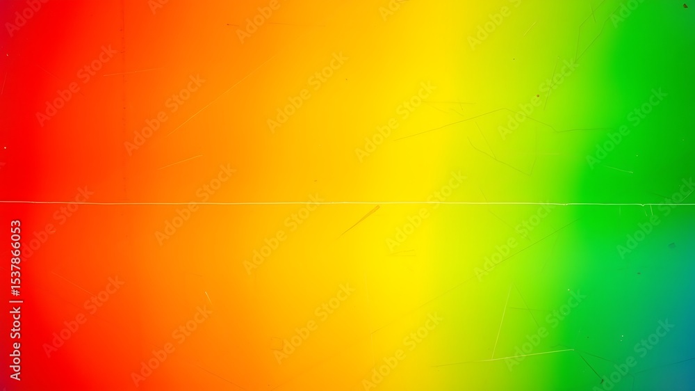 Poster colorful rainbow gradient background with textured effects and scratch marks for design purposes