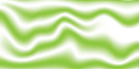 Abstract Green and White Wavy Pattern with Smooth Gradient Effects