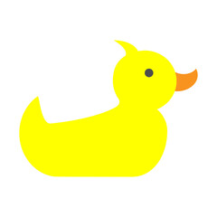 Rubber Duck Vector Flat Icon Design