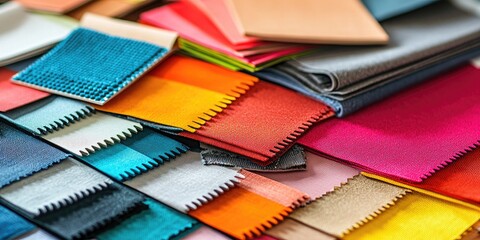 A mood board displaying fabric swatches, paint samples, and design inspirations, showcasing the visual exploration of design concepts