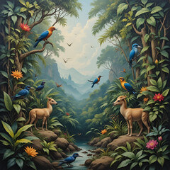 tropical fish and coral reef