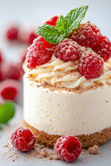 Ice cream in a glass cup decorated with cherry