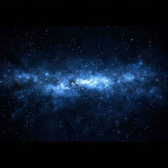 Celestial canvas:  Starry night, nebulae glow, cosmic dust